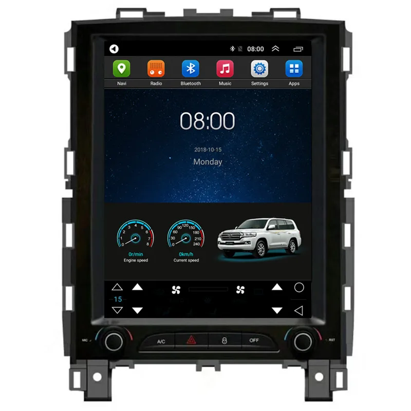 

10.4" Tesla Vertical Android Car Multimedia Stereo Radio Audio DVD GPS Navigation Sat Nav Head Unit for Renault Koleos 2017 2018