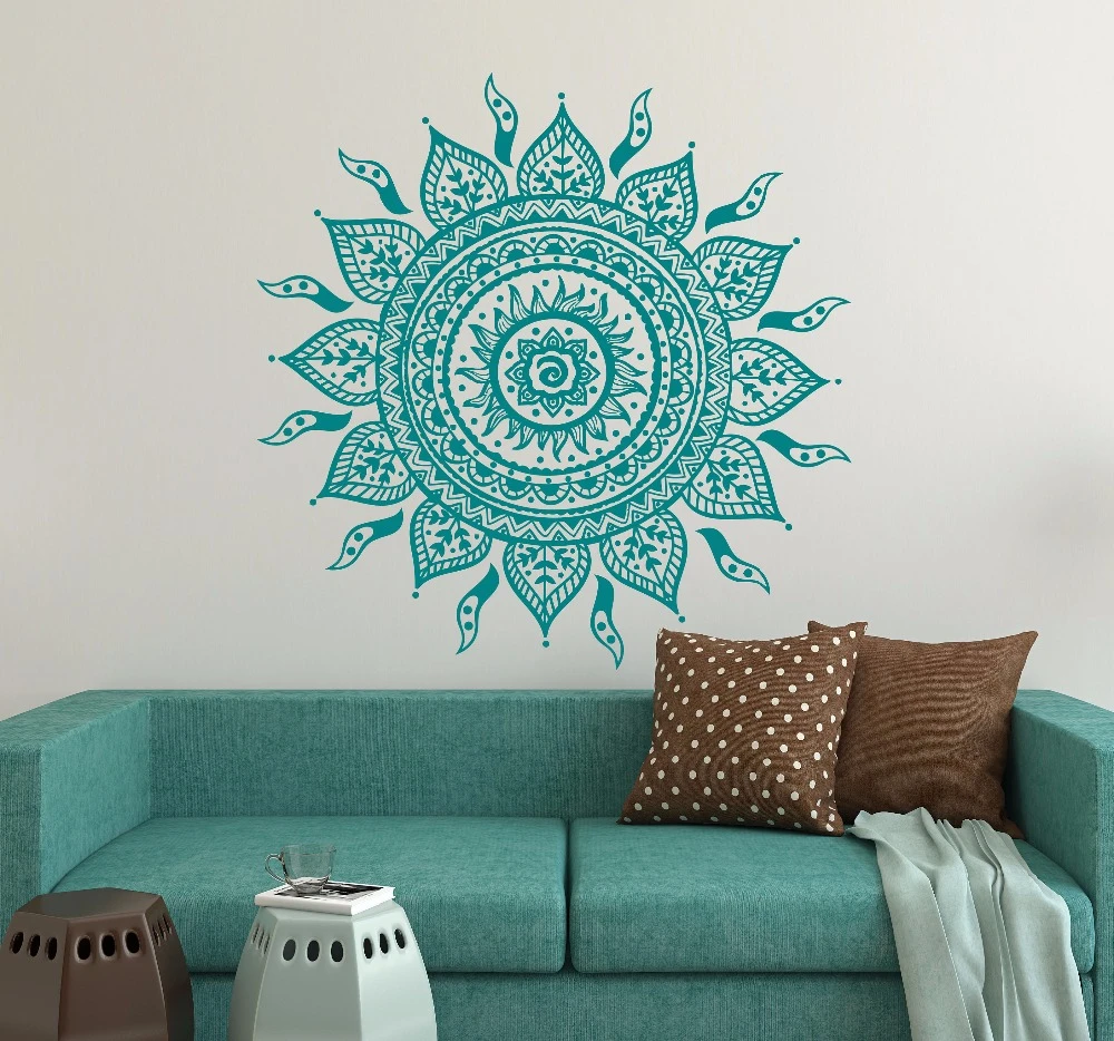 Namaste Autocollant Mural Amovible Décalque Maison /& Bureau Décoration murale Poster