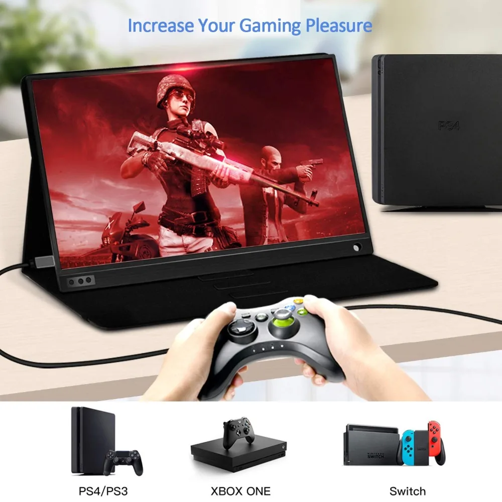 Portable Monitor 15.6 USB Type-C Full HD 1080 IPS USB C Portable Monitor Built-in Dual Speakers Compatible with Computer Laptop Portable Monitor 15.6 USB Type-C Full HD 1080 IPS USB C Portable Monitor Built-in Dual Speakers Compatible with Computer Laptop