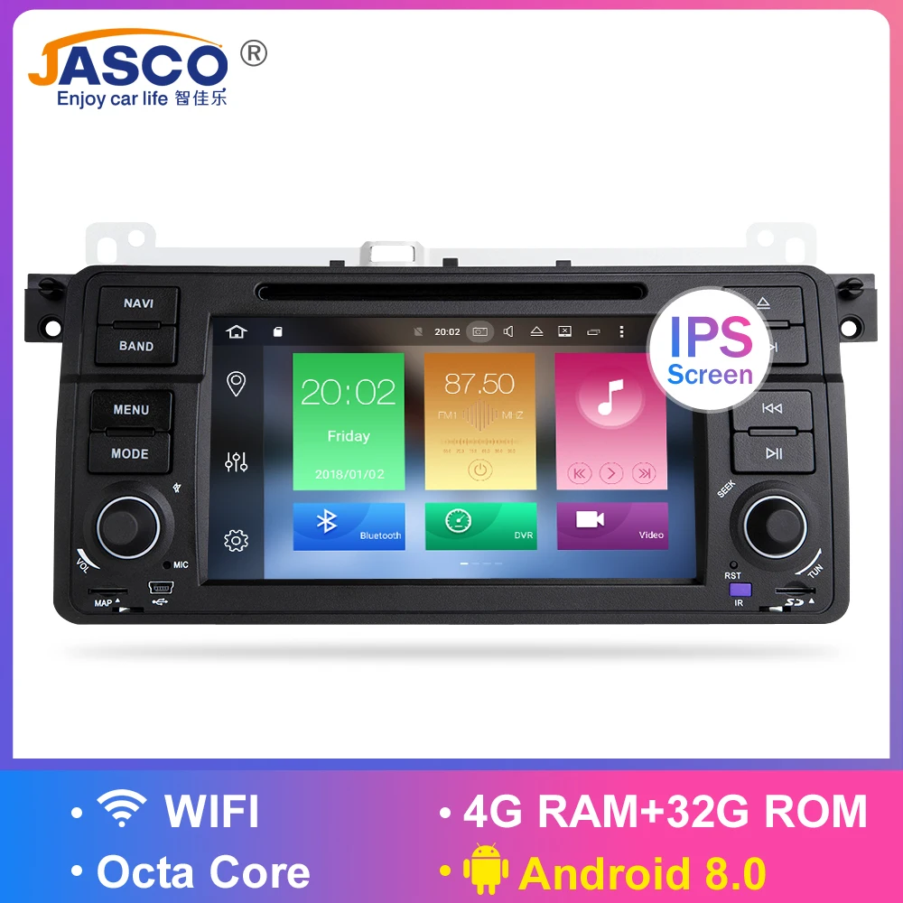 

4G RAM Android 8.0 Car DVD Stereo Multimedia Headunit For BMW/E46/M3/Rover/3 Series Auto Radio GPS Navigation Video Audio