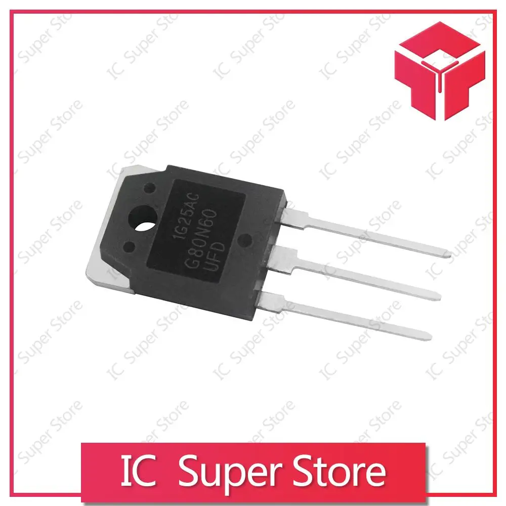 10 шт./лот SGH80N60UFD SG80N60UFD 80N60UFD 80N60 600V 80A с изолированным затвором(IGBT) TO-3P