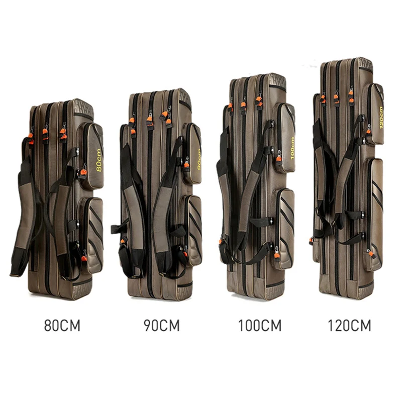  4 Layer Fishing Bag Large Capacity Portable Fish Pole Tools Storage Bag Tackle Gear Bags Shoulder H - 33002520580