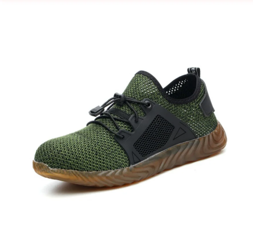 steel toe Safety Boots Dropshipping Men And WomenOutdoor Breathable Safety shoes For Men Puncture-Proof Workers Sneakers