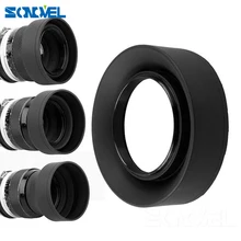 49mm 52mm 55mm 58mm 62mm 67mm 72 77mm-Stage 3 in1 pieghevole In Gomma Pieghevole Paraluce per sony canon nikon Obiettivo DSIR fotocamera