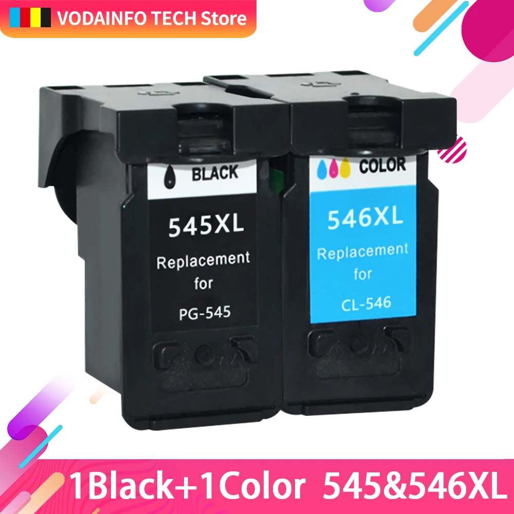 

QSYRAINBOW Refilled PG 545XL CL 546XL Replacement ink cartridge for canon 545 546 Pixma MG2550 MG2580 MG2950 MG2400 MG2450