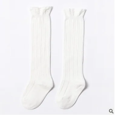 Детские носки Длинные носки для маленьких девочек,, kaos kaki anak - Цвет: Белый