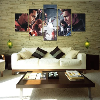 

Paintings Wall Art Fallout 5 Panels Home Decoration Famous Movie Theme For Gifts Canvas Pictures Wall Picture For Living Room