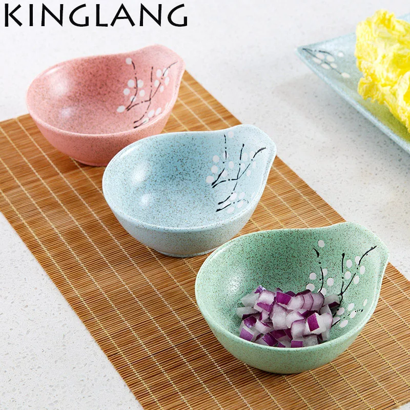 

Janpanese ceramic bowl Steamed Rice seasoning dessert salad bowl children eat small bowl hot pot restaurant sauce dish