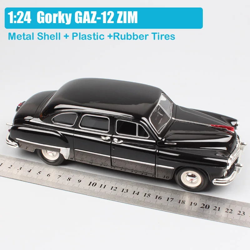 1/24 Scale luxury Russia Soviet USSR vintage old Gorky GAZ-12 ZIM GAZ 12 limousine Volga diecast& vehicles model cars toys kids