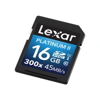 memory card Original!!! Lexar 16GB 32GB SD SDHC Card U145MB/s Class 10 300X SD Memory Card PLATINUM II For 3D 4K video Camera (3)