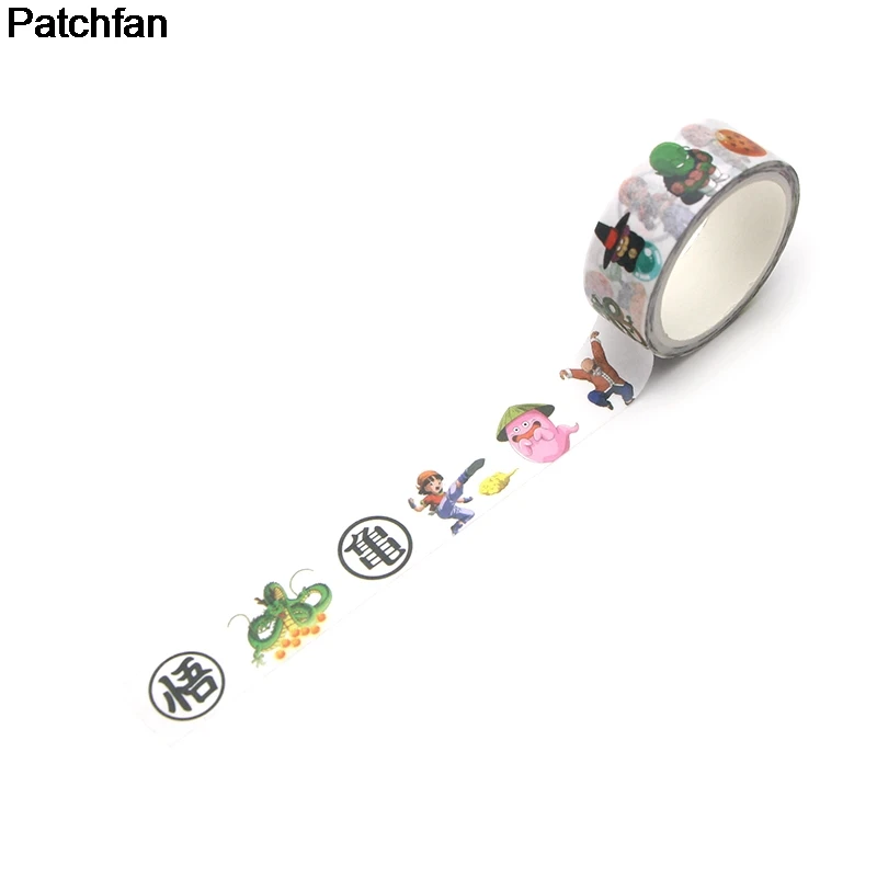 

Patchfan Dragon ball cartoon DIY Gift Scrapbooking Sticky Adhesive washi Paper Masking Tape Printed Patterns sticker decal A1956