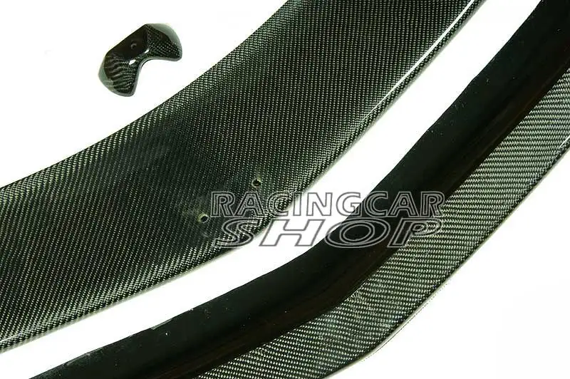 C Style 3PCS Real Carbon fiber FRONT SPOILER For MERCEDES BENZ W204 C63 AMG Sport Front Bumper 2008-2012