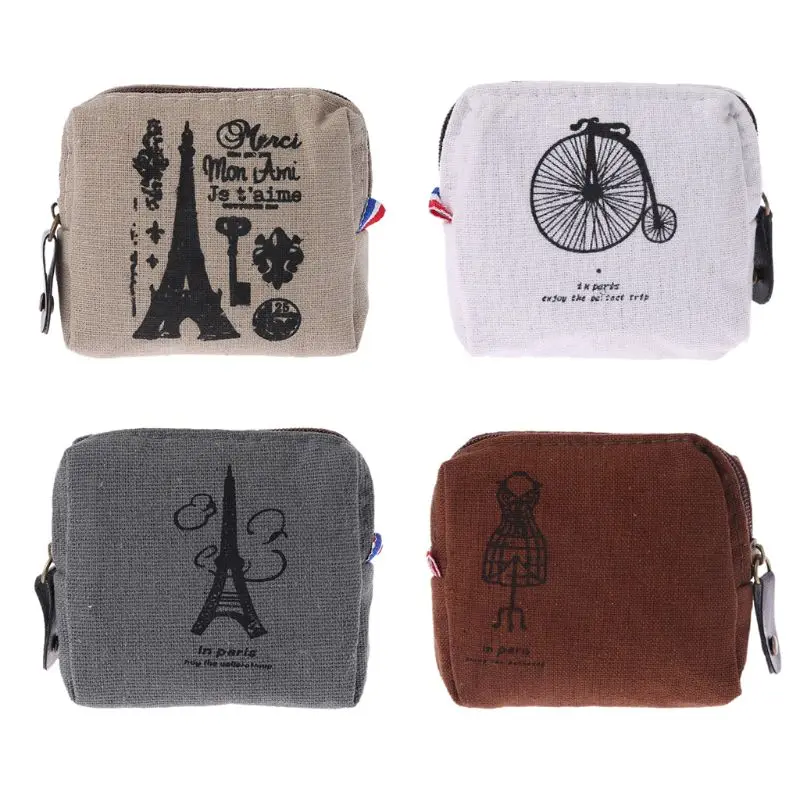 

Women Coin Purse Mini Wallet Money Bag Pouch Key Card Holder Small Canvas Zip