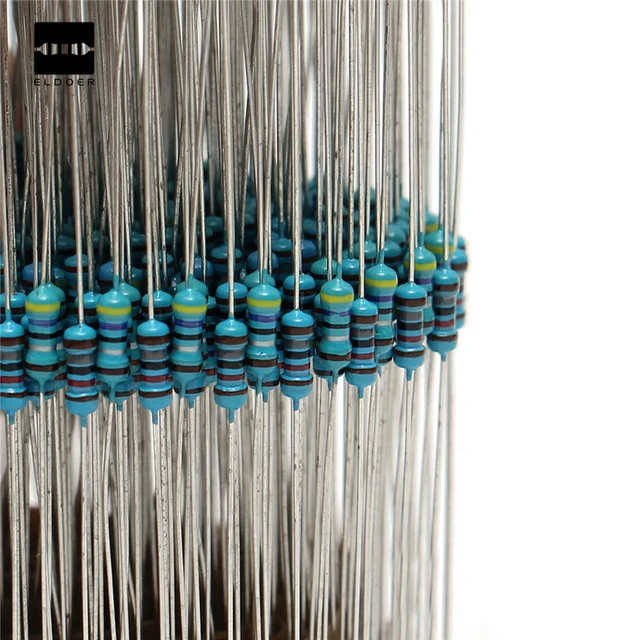 2600pcs 130 Values 1/4W 0.25W 1 Metal Film Resistors Assorted Pack Kit