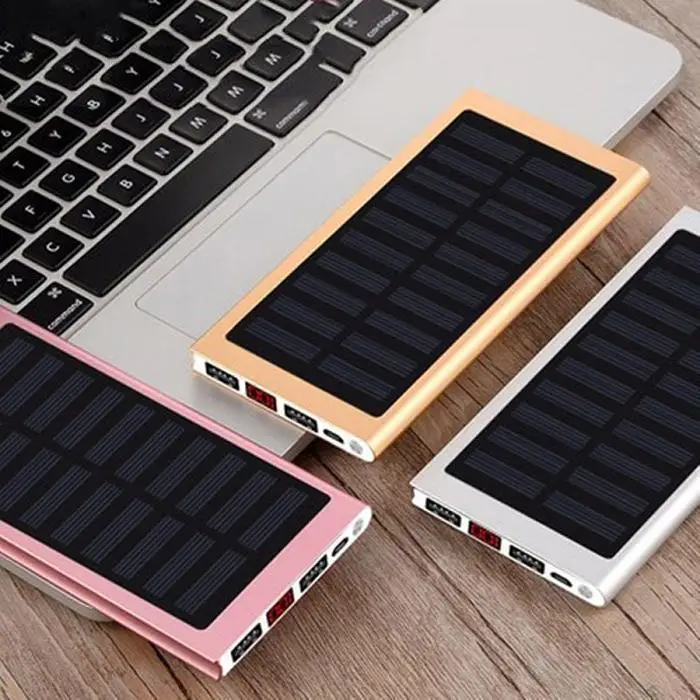 Многофункциональный 30000 mah солнечный банк питания Портативный внешний