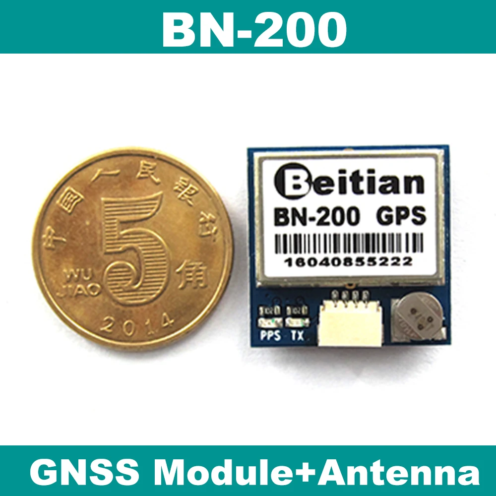 Малый размер чипсет gps модуль Антенна gps ГЛОНАСС двойной GNSS модуль с 4 м вспышкой, 20 мм* 20 мм* 6 мм, BN-200