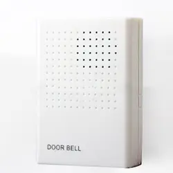 Батарея работает проводной дверной звонок дверь громкий звонок Ding-Dong звук белый домашний запчасти