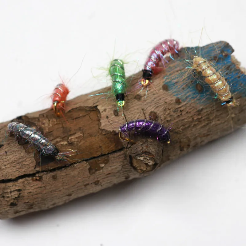 

24PCS #10 #12 #14 Scud Shrimps Cezch Fishing Fly Nymphs Trout Fishing Flies Multiple Color