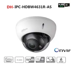 DH 6MP Камера IPC-HDBW4631R-AS обновления от IPC-HDBW4431R-AS IK10 IP67 аудио и сигнализации Порты и разъёмы PoE Камера с DH логотип