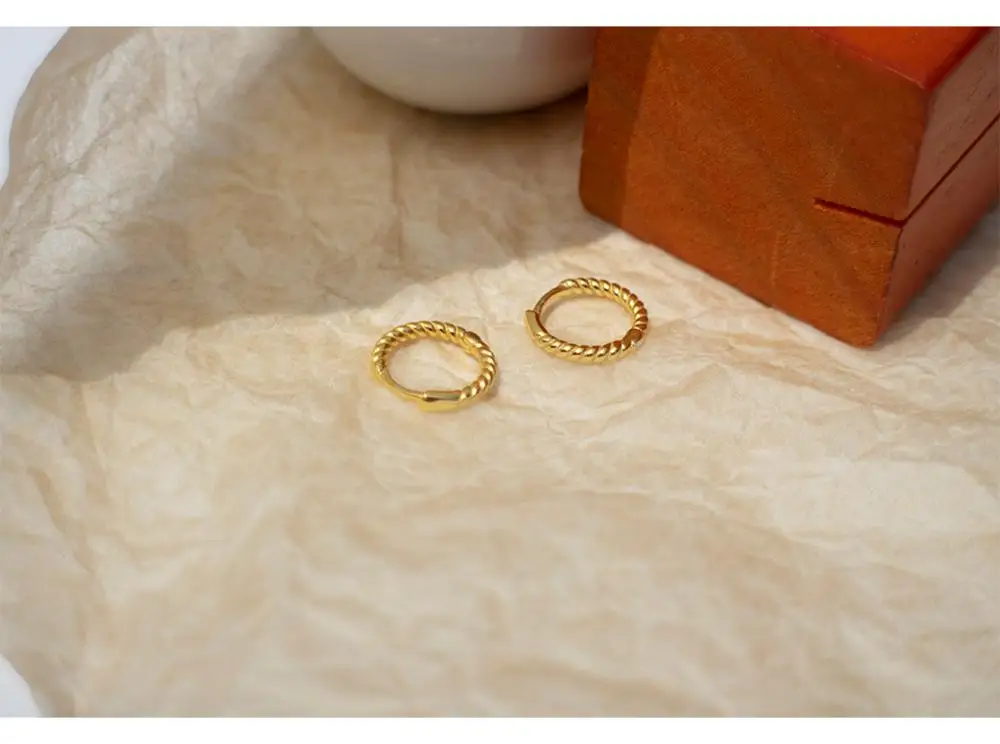 Серьги из стерлингового серебра 925 пробы, лаконичные минималистичные геометрические кольца для ушей, трендовые дикие милые серьги для девушек