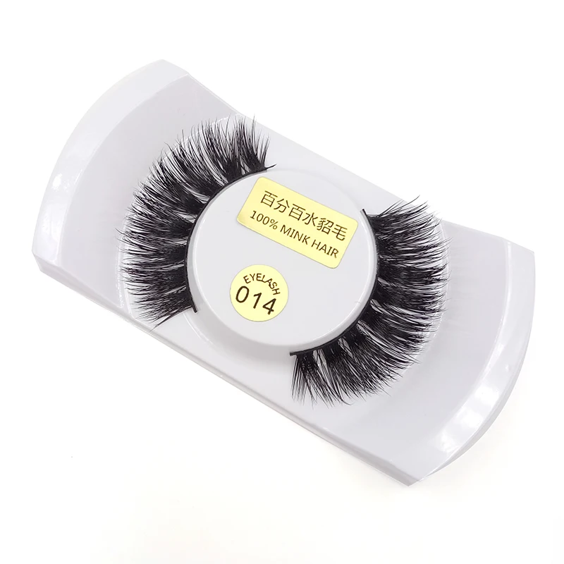 

1 Pair Professional False Eyelashes 100% Mink Hair Handmade Fashion Thick Eyelashes Beauty Cosmetic Tools Makeup Essential