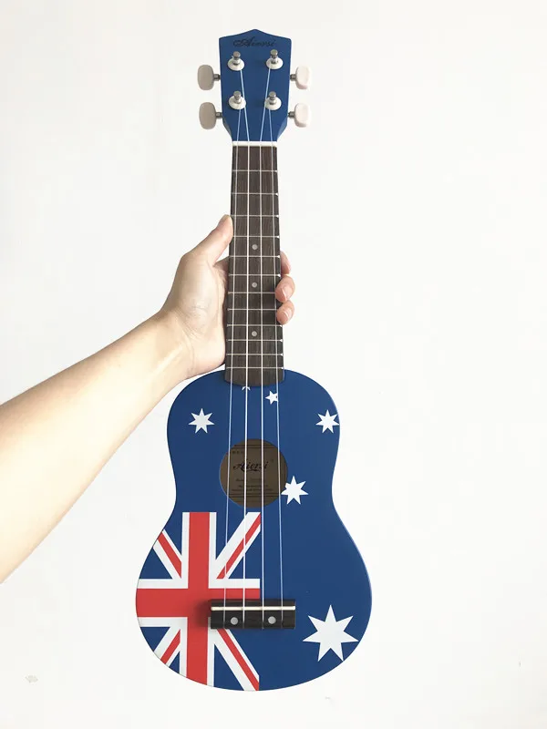 

Aiersi brand beginner 21 inch color soprano student ukulele with bag ukelele