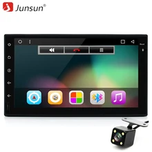 Junsun 7 ”2 din Car DVD Player Radio Universal Android 6.0 GPS 1024*600 Quad Core PC Del Coche Estéreo RDS Reproductor Multimedia de Vídeo