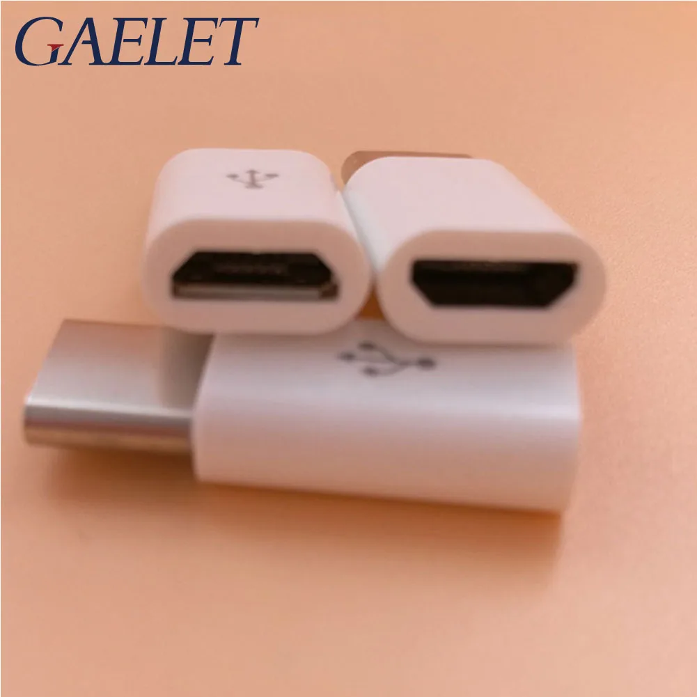 

1pcs USB Type C Male to Micro USB Female Adapter Type-C Converter Connector USB-C black and white ZK30