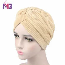 New Fashion Women Coral Fleece Velvet Pleated Turban Headband Chemo Headwear Muslim Hijab Turbante Hat New Fashion Women Coral Fleece Velvet Pleated Turban Headband Chemo Headwear Muslim Hijab Turbante Hat