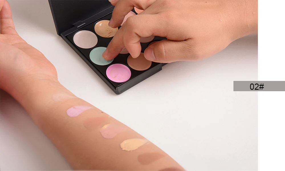15 Color Contour Palette Make Up Base Set Professional Concealer Palette Makeup Brush Face Cream Concealer Cosmetic (7)