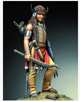 

1/32 Scale Resin Figure Building Kit Native American Indian Sioux fighters