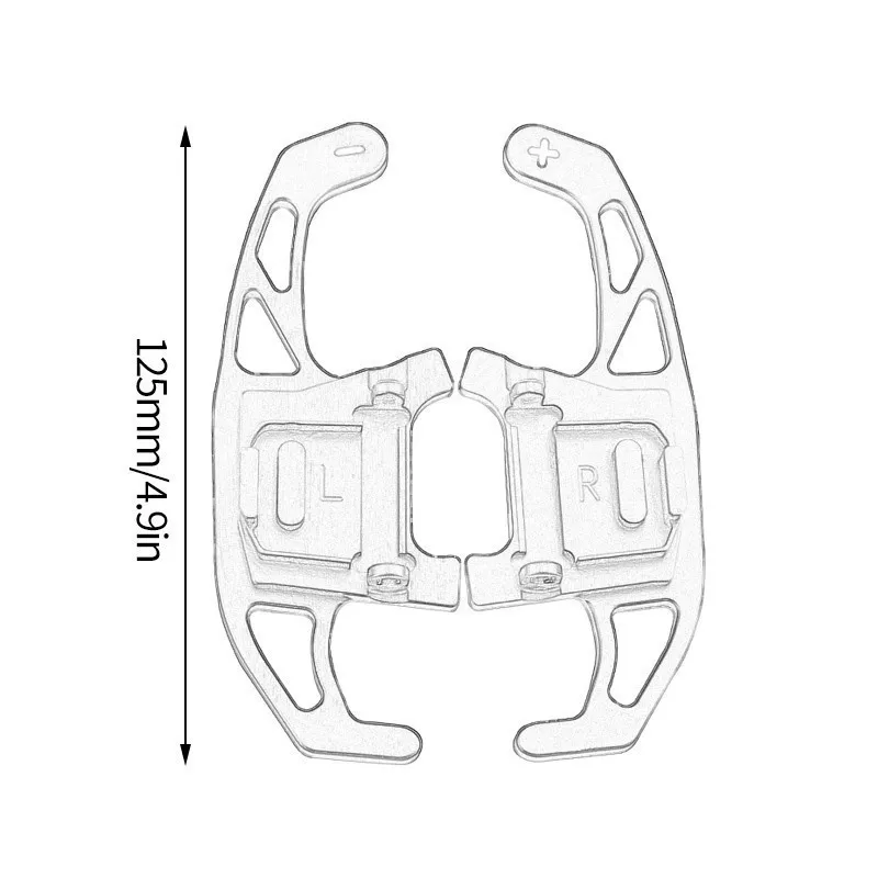Baratos SPEEDWOW 1 par de cambio de paleta de volante de coche extendido para VW GOLF GTI R GTD GTE MK7 7 POLO GTI Scirocco 2014 2019