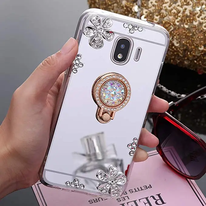 3D зеркальный чехол для samsung Galaxy J2 2018 J250 SM J250F мягкий Bling задняя крышка телефона Pro