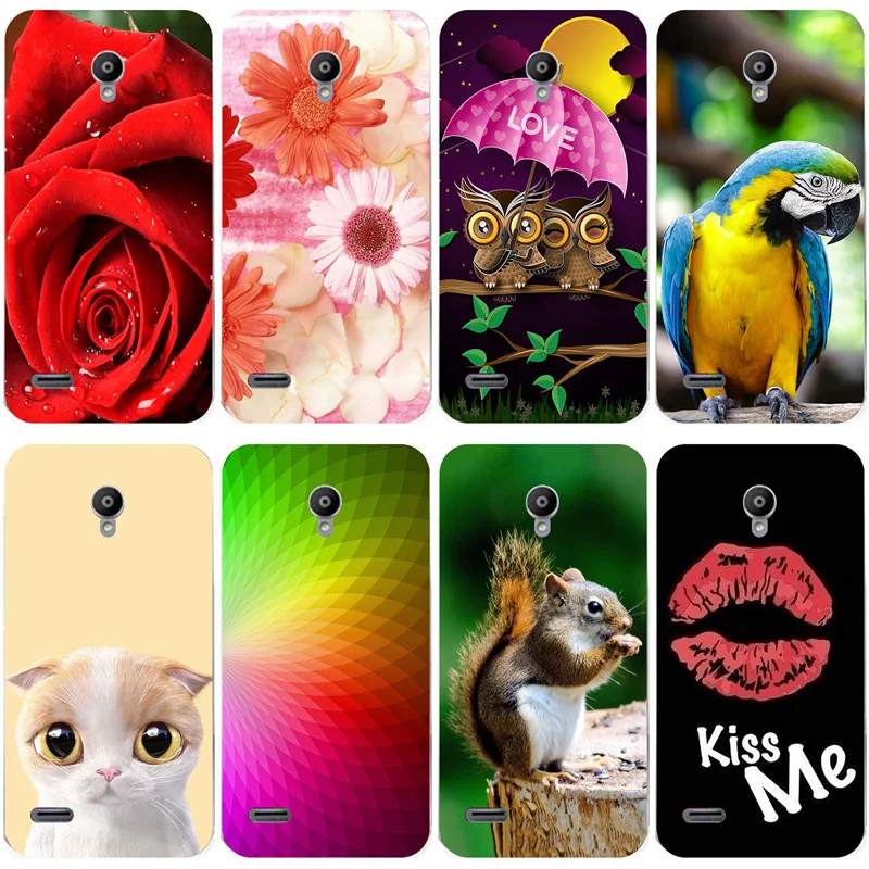 

Printing Case Cover for Vodafone Smart Prime 6 895N Colorful Para Soft TPU Back Covers Animal Owl ell Phone Cases Coque Shell