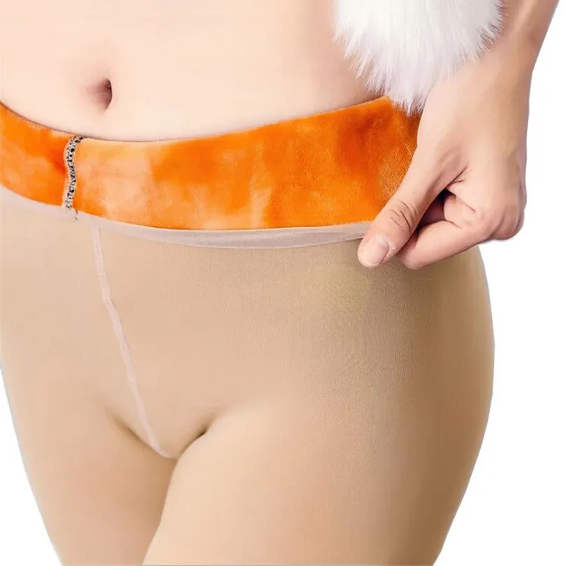 

VISNXGI 2017 Sexy Women Lady Footed Tights Pantyhose Foot Seamless Stockings Beauty Autumn Winter Warm Velvet Ankle-Length Dres