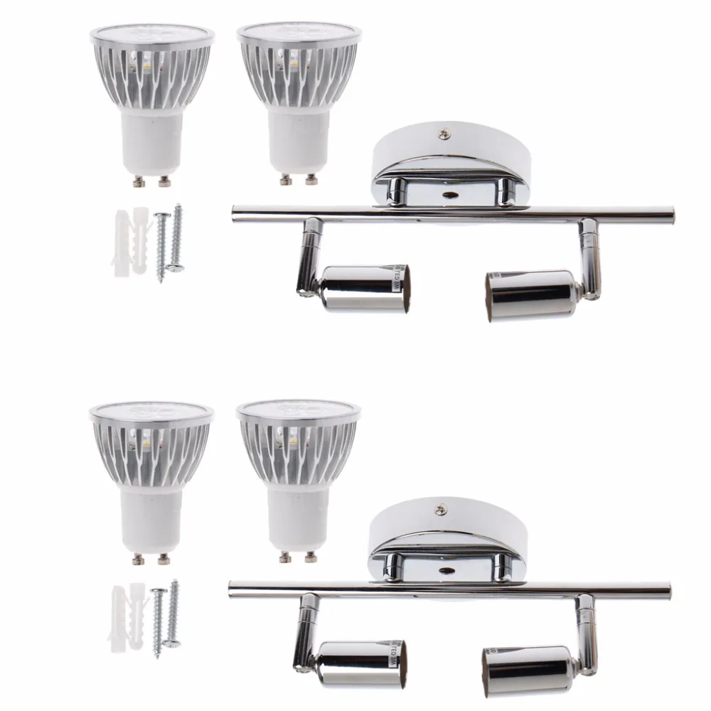 

Indoor Ceiling Spotlight 2 Lights Modern Decoration Lamps GU10 Rotatable 9W