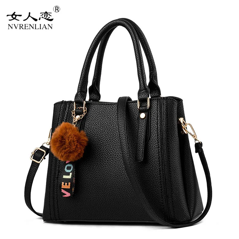 

NVRENLIAN Autumn Winter New PU Leather Ladies Handbag Large Capacity Ladies Handbag Brand Designer Messenger Bag Shoulder Bag