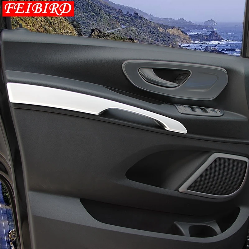 Аксессуары для Mercedes Benz Vito W447 2014 2015 2016 2017 2018 Передняя дверная ручка Чаша полоса
