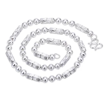

ZHAO Jewelry S999 silver Men necklace fashion Domineering silver chain gift send Boyfriend