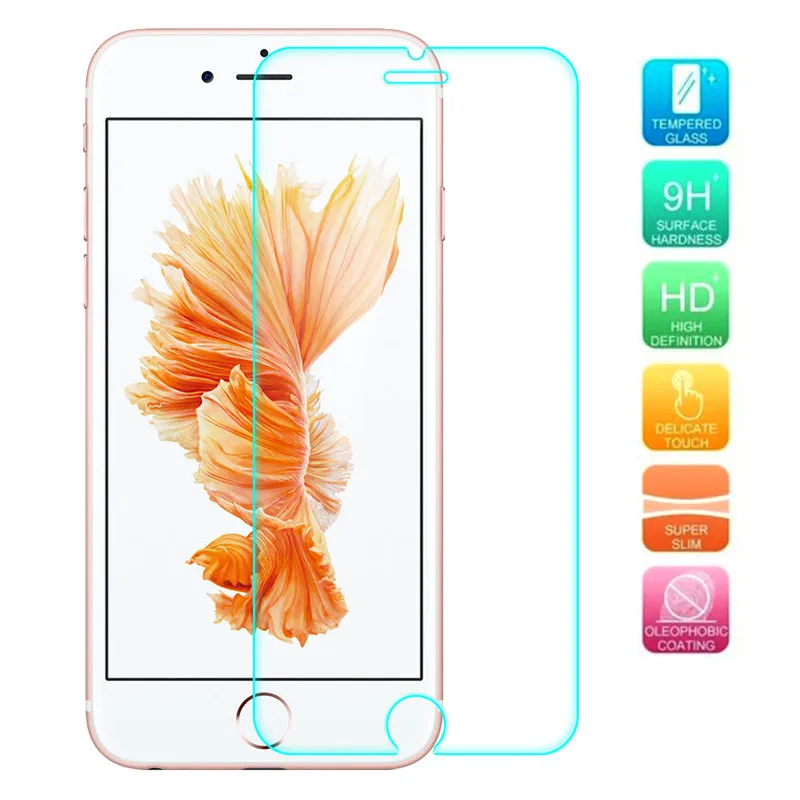 

POPSPARK 9H HD Clear Tempered Glass For iPhone 6 Plus Explosion Proof Screen Protector Film For iPhone 6S Plus 5.5 inch Film
