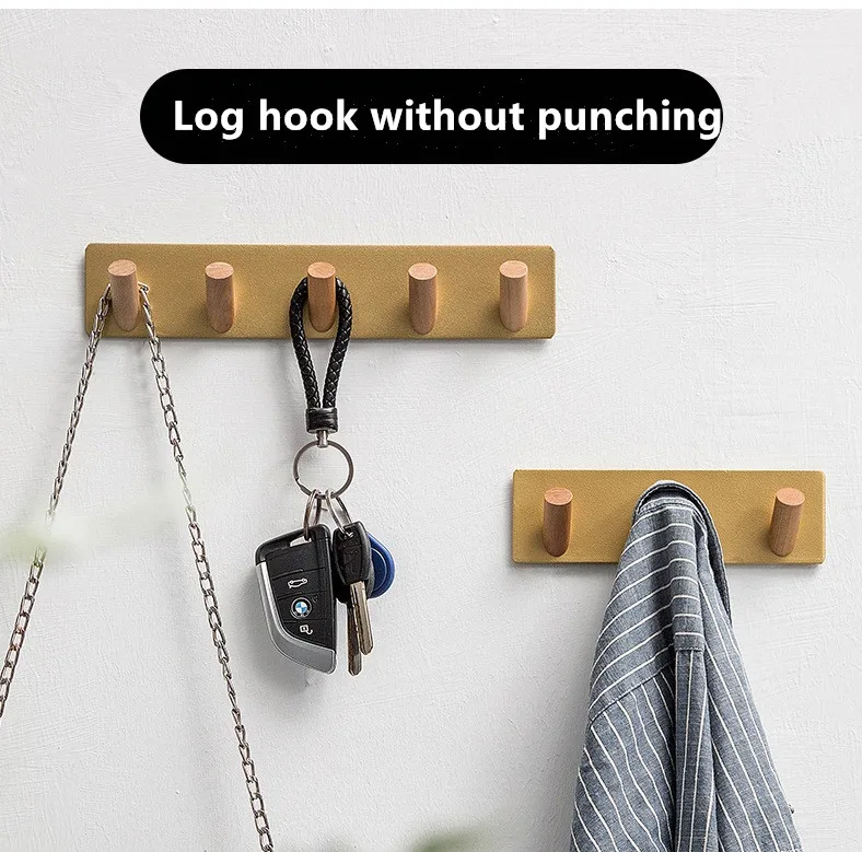 

Key Holder Wall hanger wooden hooks housekeeper wall hook decorative bag key holder hanger wall clothes coat rack hangers
