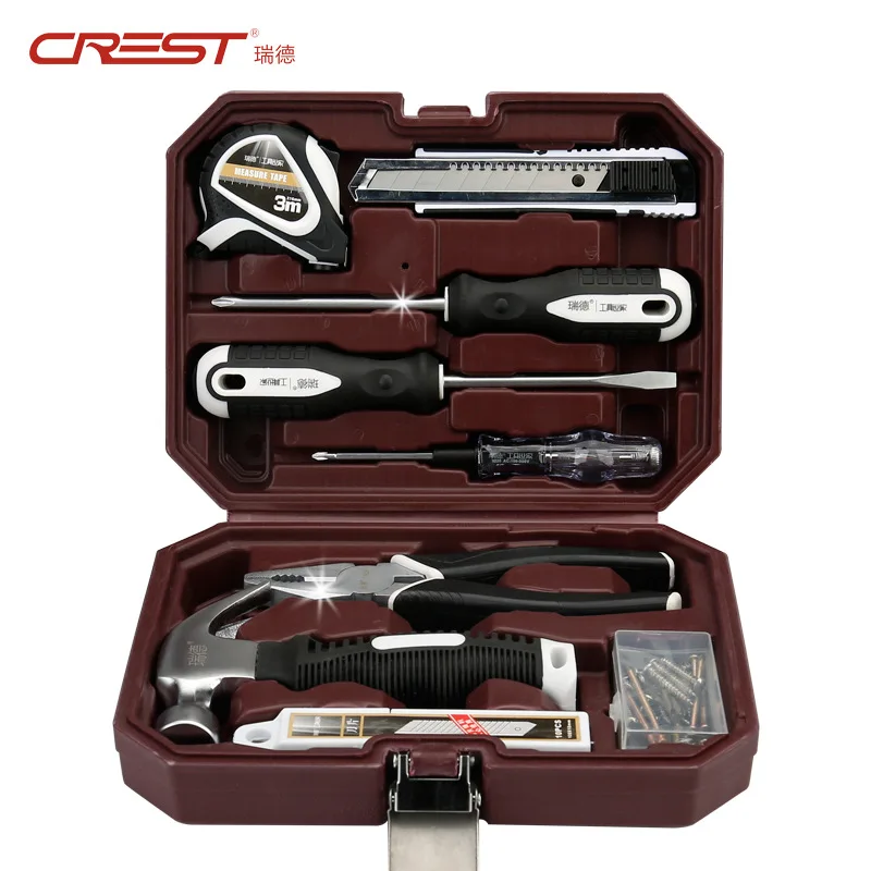 

48 Pcs Hand Tool Set General Household Hand Tool Kit with Plastic Toolbox Storage Case Socket Wrench Screwdriver Knife