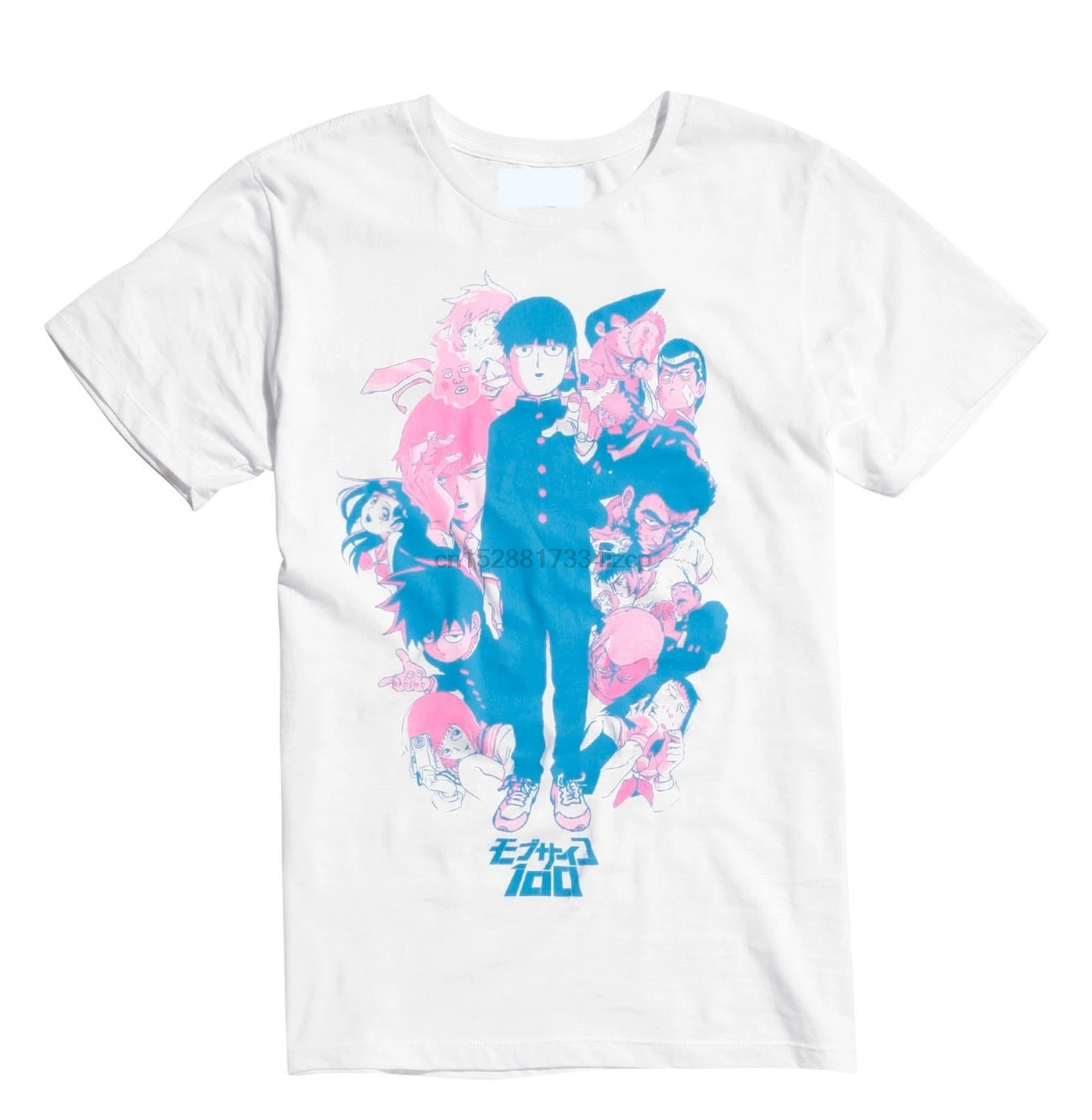 

Men T Shirt Fashion Summer Printed MOB PSYCHO 100 SHIGEO POINTING Casual Funny T-shirt Novelty Tshirt Top Tee Plus Size