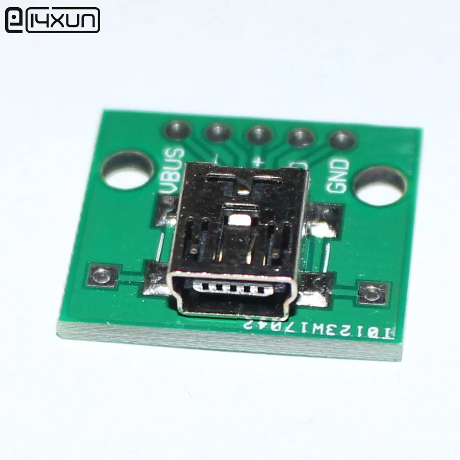 10 шт. мини USB гнездовой разъем для DIP 5P SMD адаптер 2 54 мм сварная плата конвертер