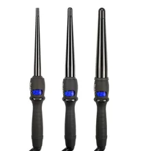 Плойка lcd конические кудрявые стержни кудрявые инструменты для завивки волос Инструменты для волос профессиональные щипцы для волос щипцы для завивки волос