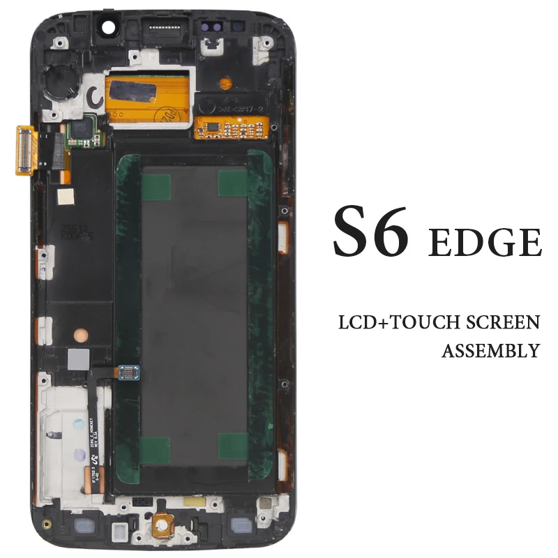 

Phone Replacement Part Screen For Samsung Galaxy S6 Edge LCD Display With Frame AMOLED G925 G925A G925F G925I Pantalla Assembly