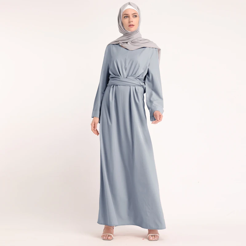 Кафтан абайя мусульманское платье Дубай, Турция Рамадан кафтан Marocain Vestidos бандажные платья Хиджаб турецкий Elbise Исламская одежда