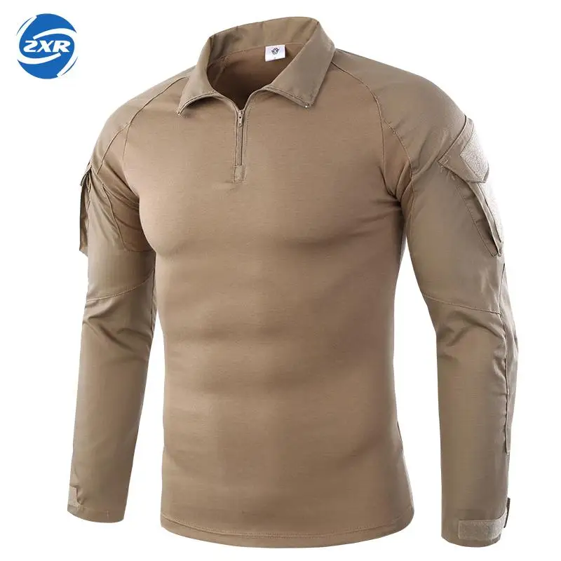 preço Camisas Ao Ar Livre dos homens Caminhadas camisas Camisa Homens Camisa Camuflagem Para Caça Tiro Tático Militar Plus Size
