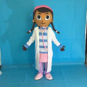 

New Doc Mcstuffins Mascot Costume Party Doctors Dress Free Shipping Adult Size