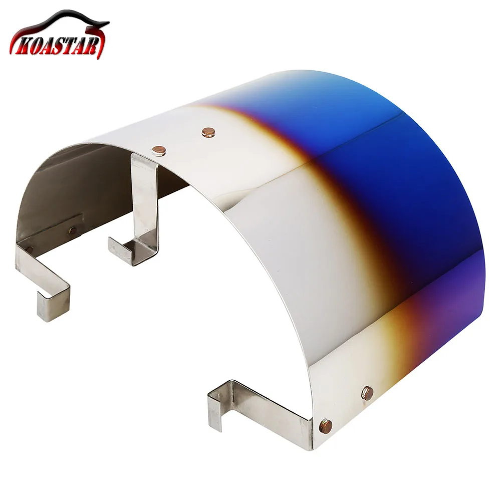 2.5/" to 3.5/" Cold Air Intake Filter Heat Shield Neo Chrome Cone Filter